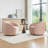 Arrun Velvet Swivel Barrel Chair-882099497