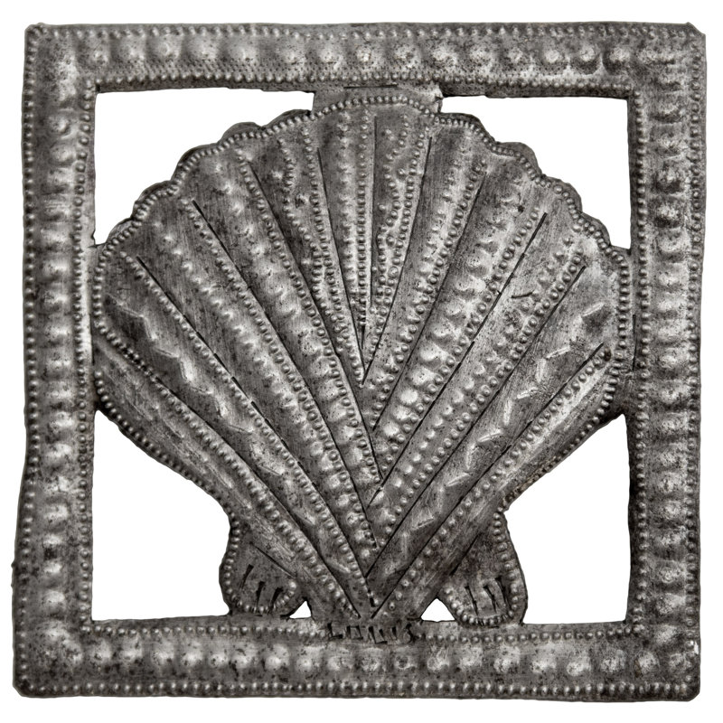 Décoration murale rectangulaire coquillage