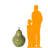 Nathane Large Green Pear Over Sized Statue
