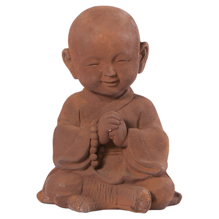 Statue de jardin bouddha priant Lockway