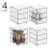 3-Drawer Stackable Organizer - Pull-Out Sliding Storage Drawers for Kitchen or Pantry - Clear