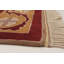 Tapis décoratif beige/Bourgogne en laine noué à la main de conception unique 5 pi 9 po x 7 pi 7 po Berenize