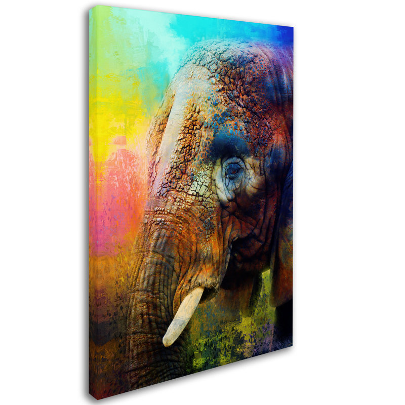 Colorful Expressions Elephant Canvas Art in Vibrant Hues