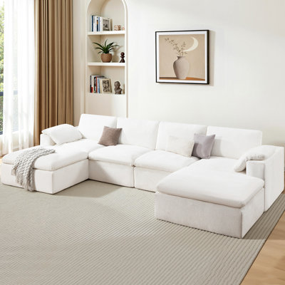 Canapé modulaire modulaire sans os, canapé modulaire / d'angle sans assemblage, chenille