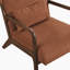 Chaise d'appoint moderne avec coussin en velours côtelé de meubles de maison 1 pièce avec structure en bois d'hévéa-1018193130