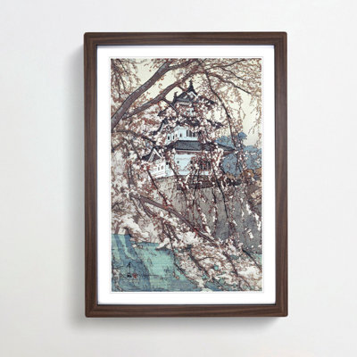 Hirosaki Castle by Hiroshi Yoshida - Picture Frame Art Print