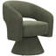 Fauteuil d'appoint pivotant en tonneau