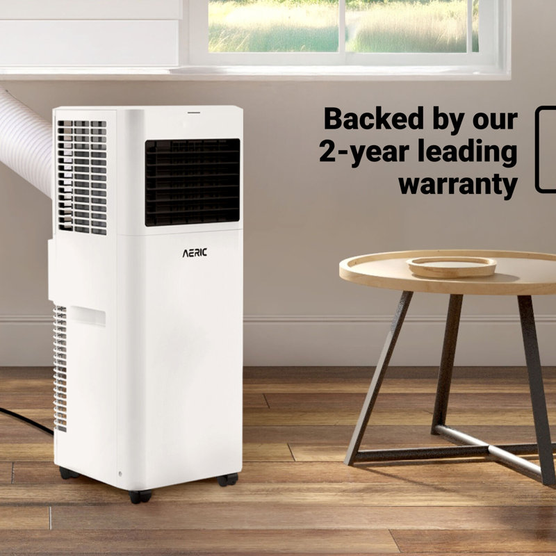 Aeric Portable Air Conditioner with Remote, Caster Wheels & Washable Filter
