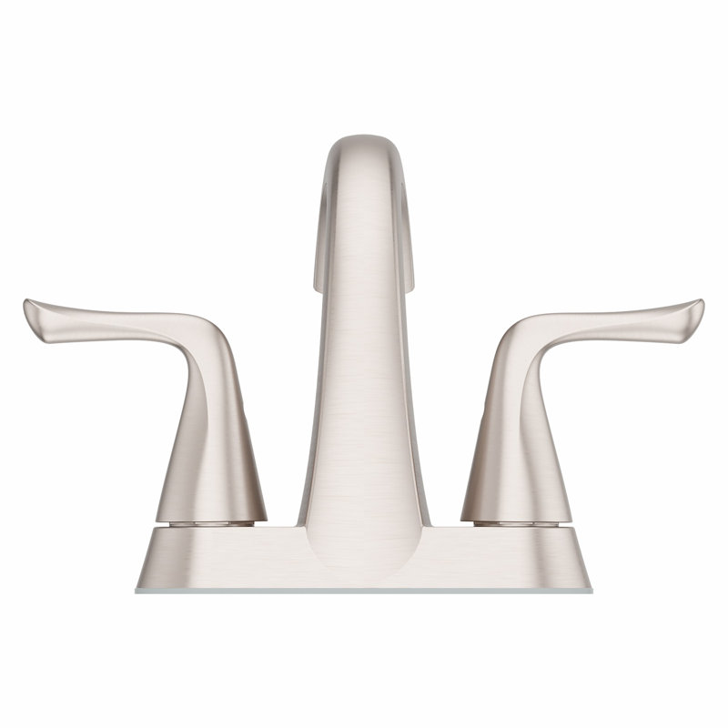 Spot Defense Brushed Nickel 4-Inch Centerset Bathroom Faucet