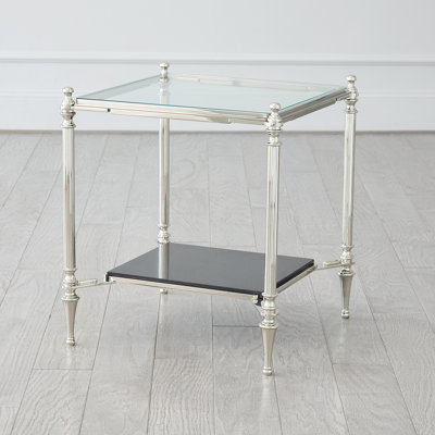 Medford Glass Top End Table