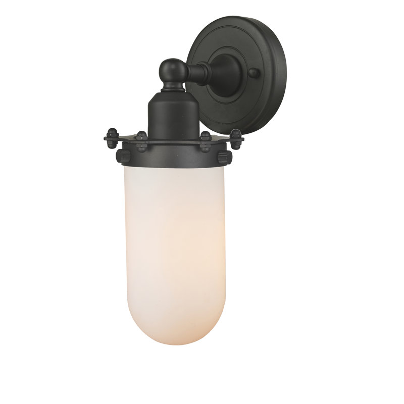 Clymer Armed Sconce, Matte White, Oil Rubbed Bronze