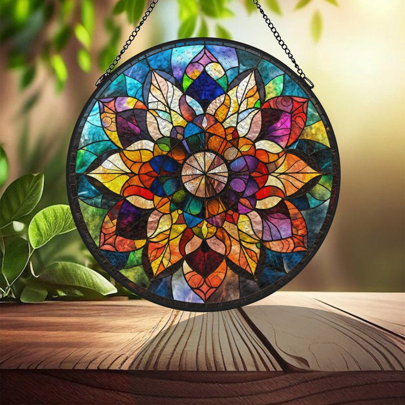 Vitrail Mandala, 9.8x9.8in(25x25cm)