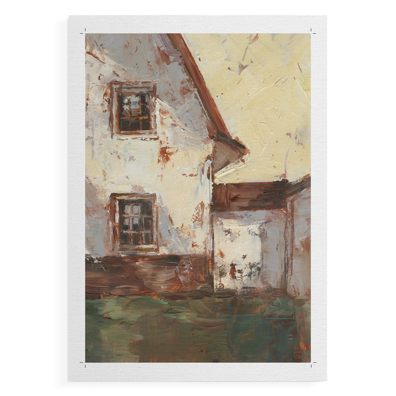 Sunlit Barn I - Impression sur toile seulement - NON-CADRE, H 36 po x l 24 po