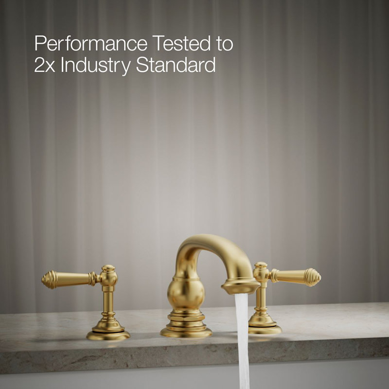 Artifacts® Deck-Mount Bath Spout with Arc Design, Vibrant Brushed Moderne Brass