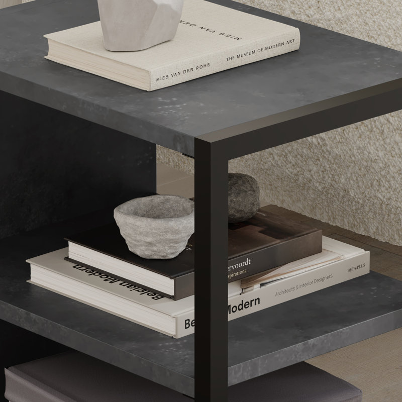 Seick End Table, Retro Grey