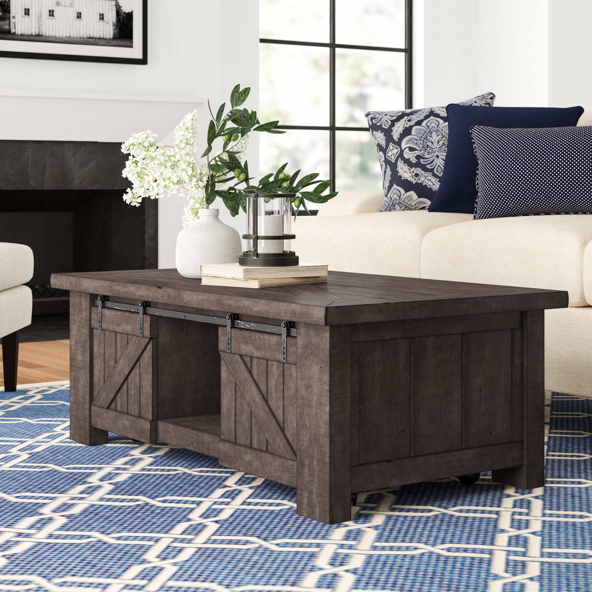 Darby Home Co Amed Solid Wood Lift Top Coffee Table with Storage ...