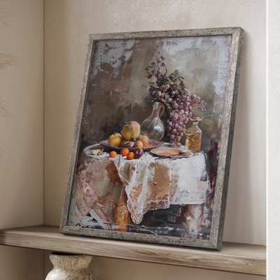 Reproduction encadrée FLORAL Series DCC XXXV - bois massif