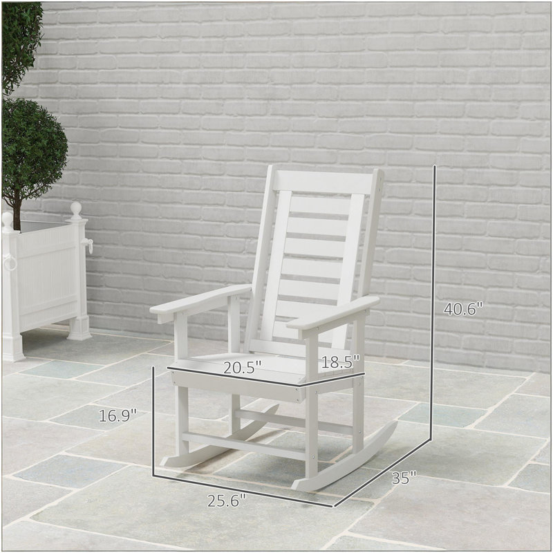 Ensemble de chaises berçantes d'extérieur, 2 pièces