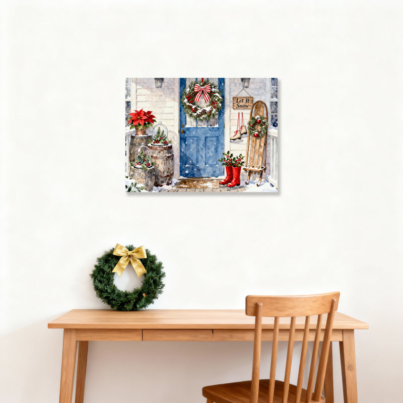 Porte, art mural sur toile, H 12 po x l 18 po