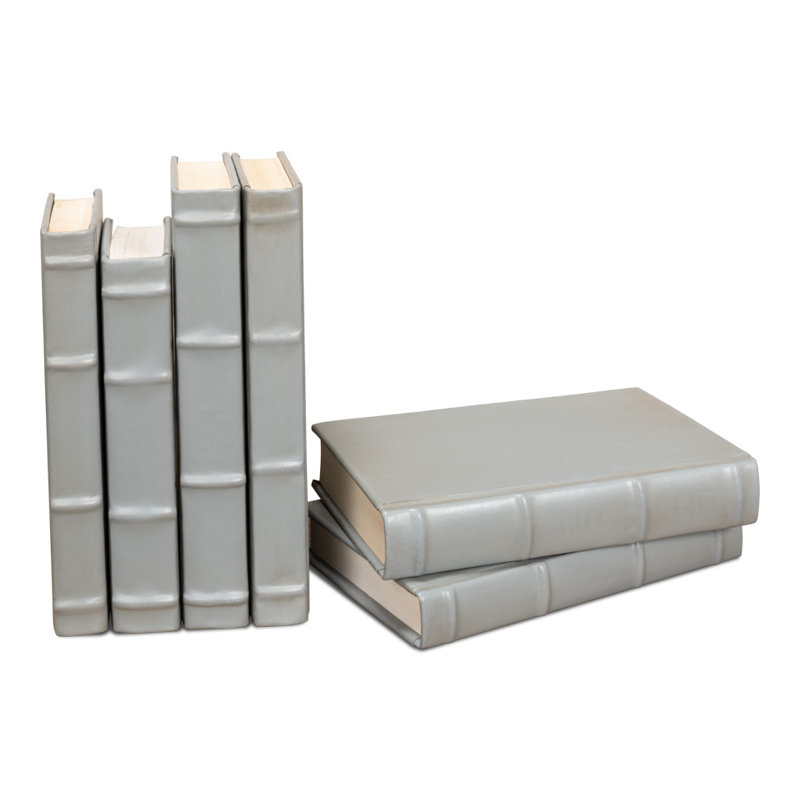 12 Piece Decorative Book Set, Antique Gray
