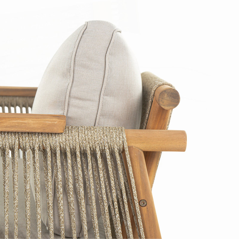 Fauteuil club d'extérieur Sumbawa, ensemble de 2