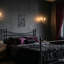 Art mural tête de mort en métal noir, décoration murale gothique couple de crânes pour salon ou chambre à coucher
