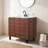 Walnut Oak Modern Free-Standing Bathroom Vanity Set-1534635869