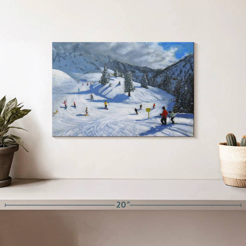 Sireci Skiing Kitzbuhel, 8" H x 12" W