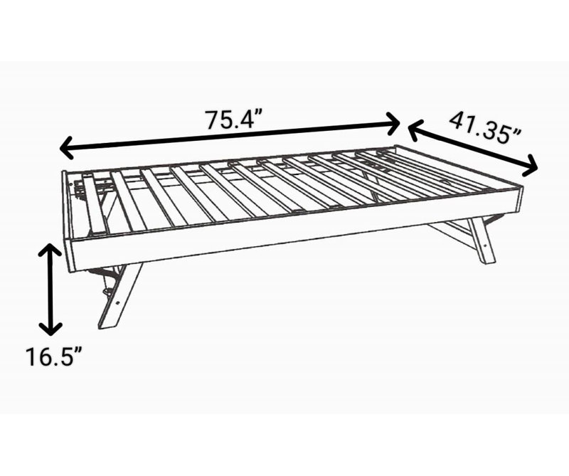 Abaco Wood Pop Up Trundle in Honey Finish-Mattress Not Included