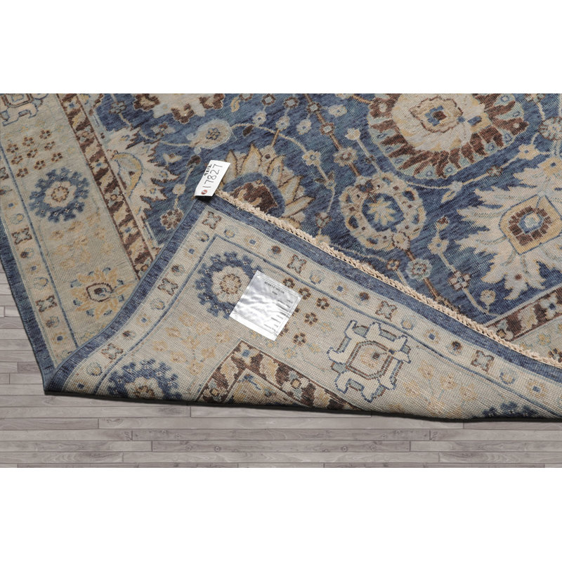 Tapis oriental traditionnel en laine noué à la main 9 x 12