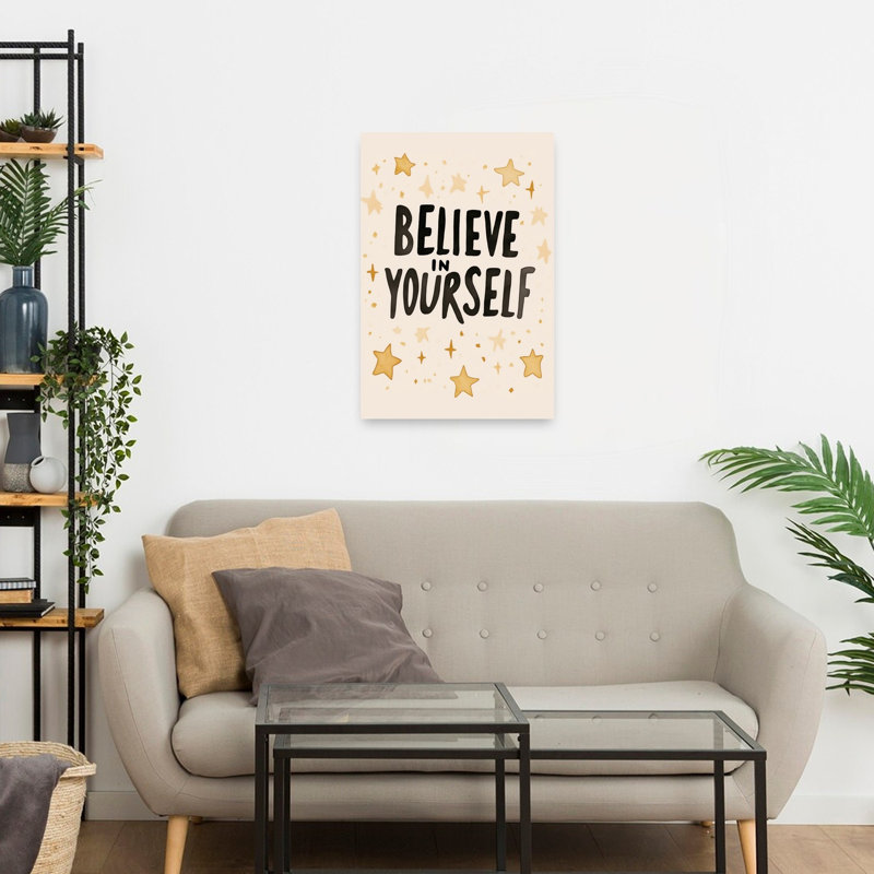 Starry Confidence Abstract Contemporary Landscape Nature Wall Art Print, 60.96cm H x 40.64cm W