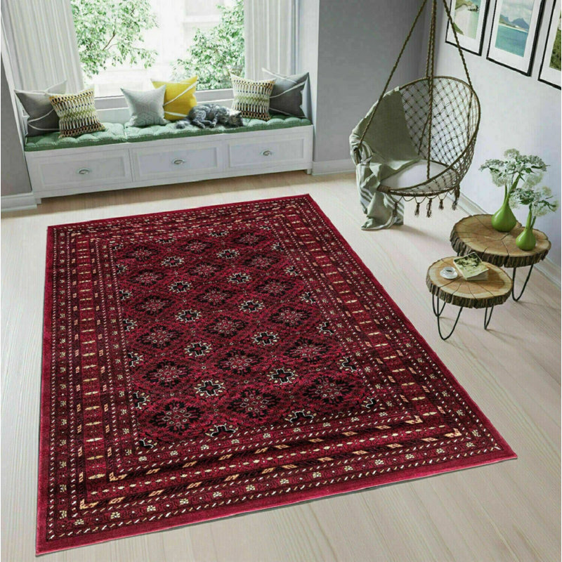 Geometric Indoor / Outdoor Area Rug, Rectangle 60 x 220 cm