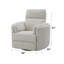 Fauteuil inclinable oscillant Sagen Beige Boucle-312202755