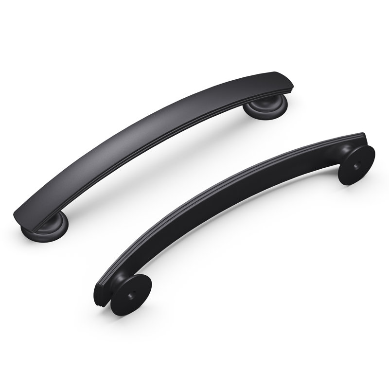 American Diner Collection Arch Pull - 5-1/16" Center to Center Cabinet Pull Matte Black - Transitional, Traditional Hardware for Drawers & Cabinets