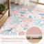 Tapis antidérapant à motif floral Kaldi-650083704