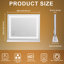 Caddy Prestano Rectangle LED Metal Mirror