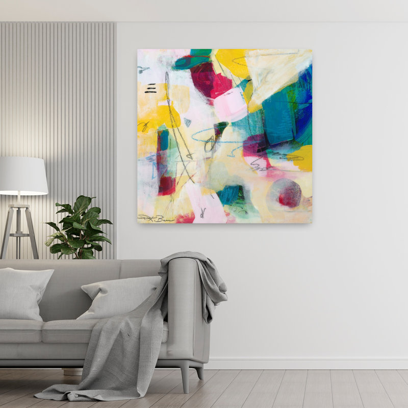 Oide 3, art abstrait contemporain, H 48 po x l 48 po