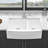 Durable Ceramic Farmhouse Sink For Modern Kitchens - White Double Bowl 33 Inch
