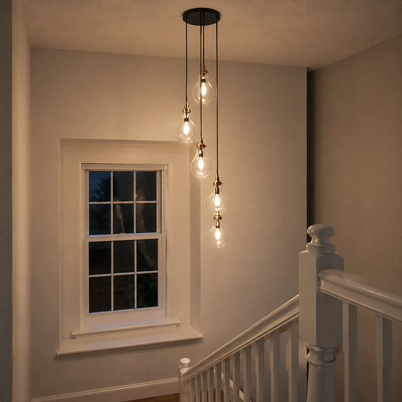 Luminaire suspendu en grappe à 5 lumières Hooman
