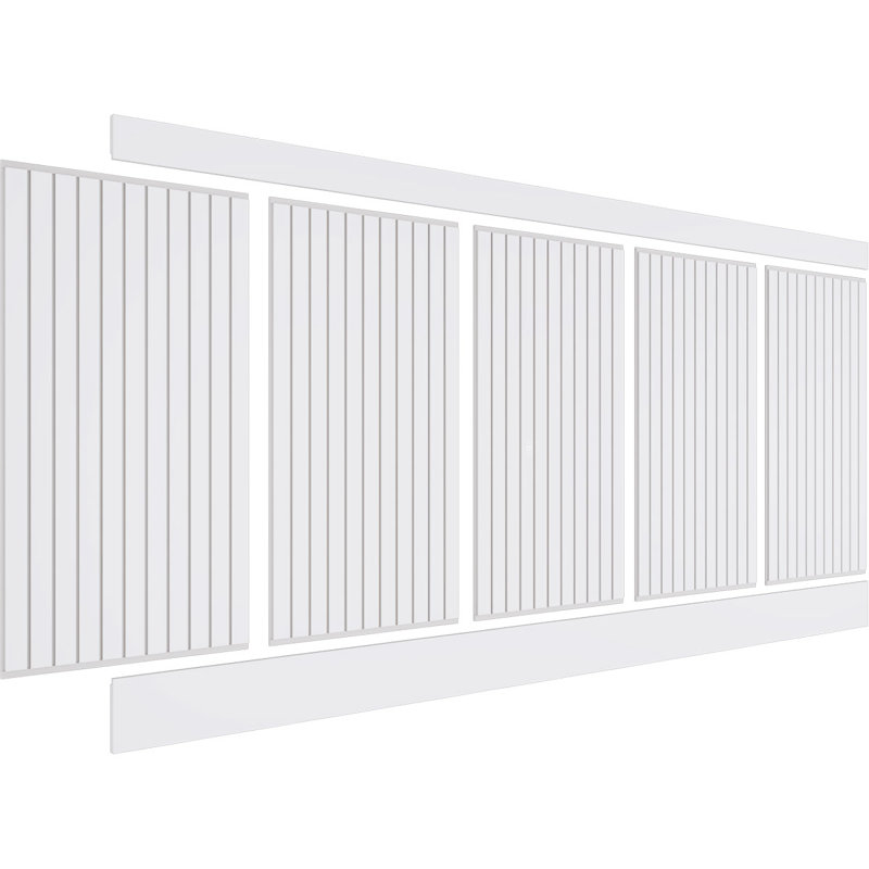 Ensemble de lambris Beadboard PVC, H 44 po x l 94,5 po x P 0,625 po