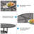 5 Pcs Outdoor Patio Table And Chair Set For 4