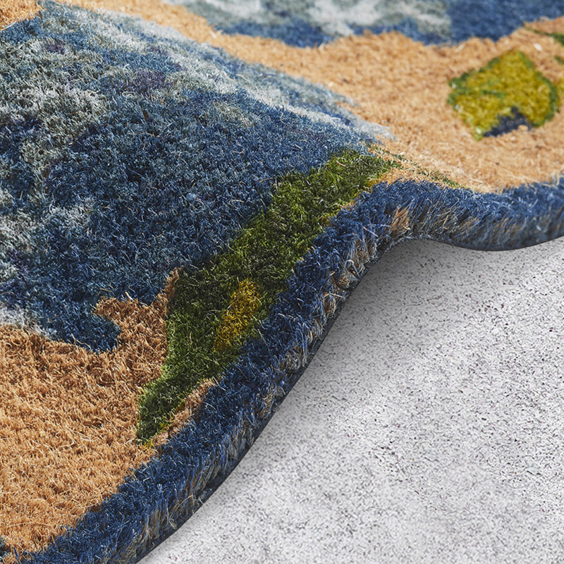 Laura Ashley Doormats Coir, Blue