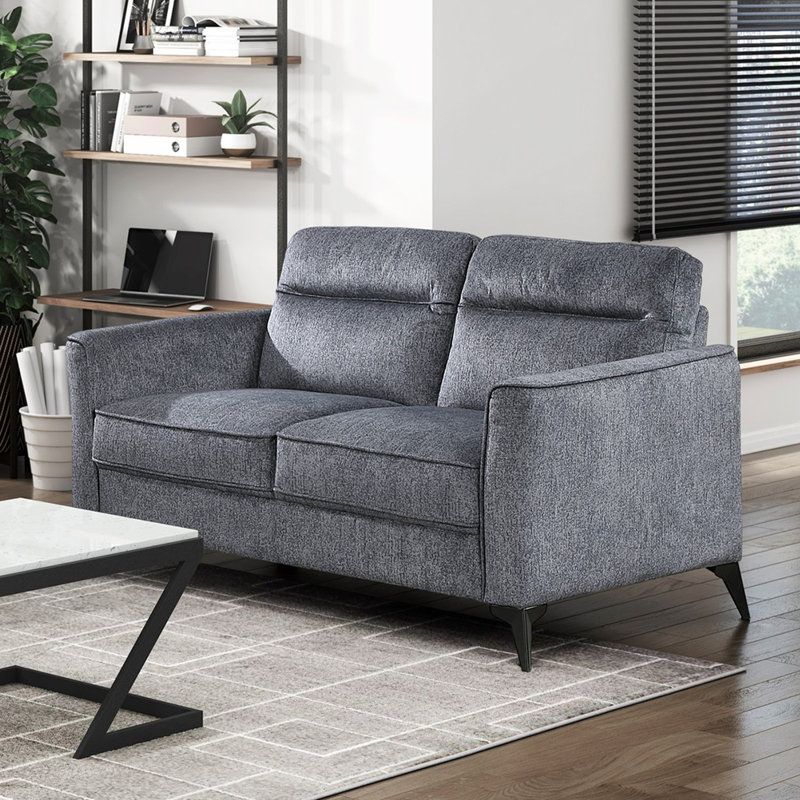 Causeuse de salon moderne, Gris foncé