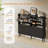 Shoe Cabinet With Flip Drawers, Wooden Shoe Organizer With Hidden Storage, For Hallway And Entryway-1430358935-1417208770