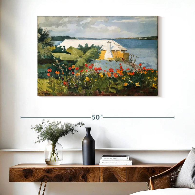 Gillard Flower Garden And Bungalow - Bermudes, H 26 po x l 39 po