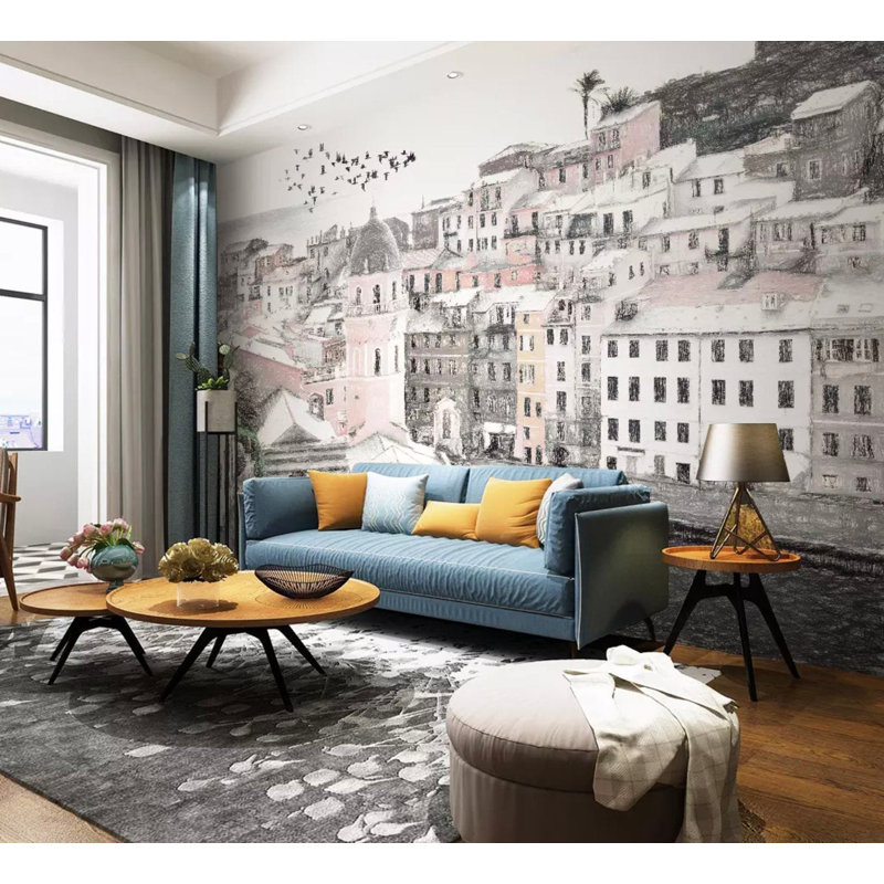 Papier peint amovible Cityscape Architectural, L 48,96 po x l 75 po