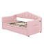Lit de jour simple avec couchette escamotable à hauteur ajustable-787016543