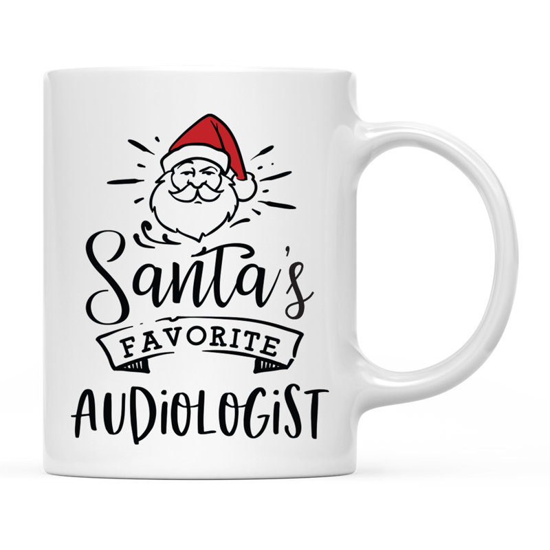 Grande tasse à café Tuileries, « Santa's Favorite Audiologist »