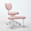 Fauteuil de méditation moderne plus avec pattes croisées, roues et tabouret réglable-483927908-483927914