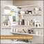 Miroir en aluminium pour armoire à pharmacie avec lumière DEL 3 couleurs, désembuage, rangement pour cosmétiques et support pour sèche-cheveux, 35 x 28 po